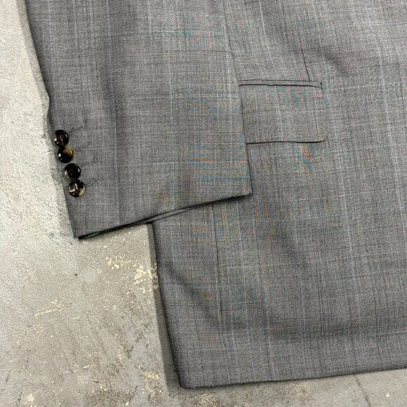 VASSI Couture Blazer Super 130's Wool Sport Coat Grey Made in Italy 52R - Picture 4 of 12